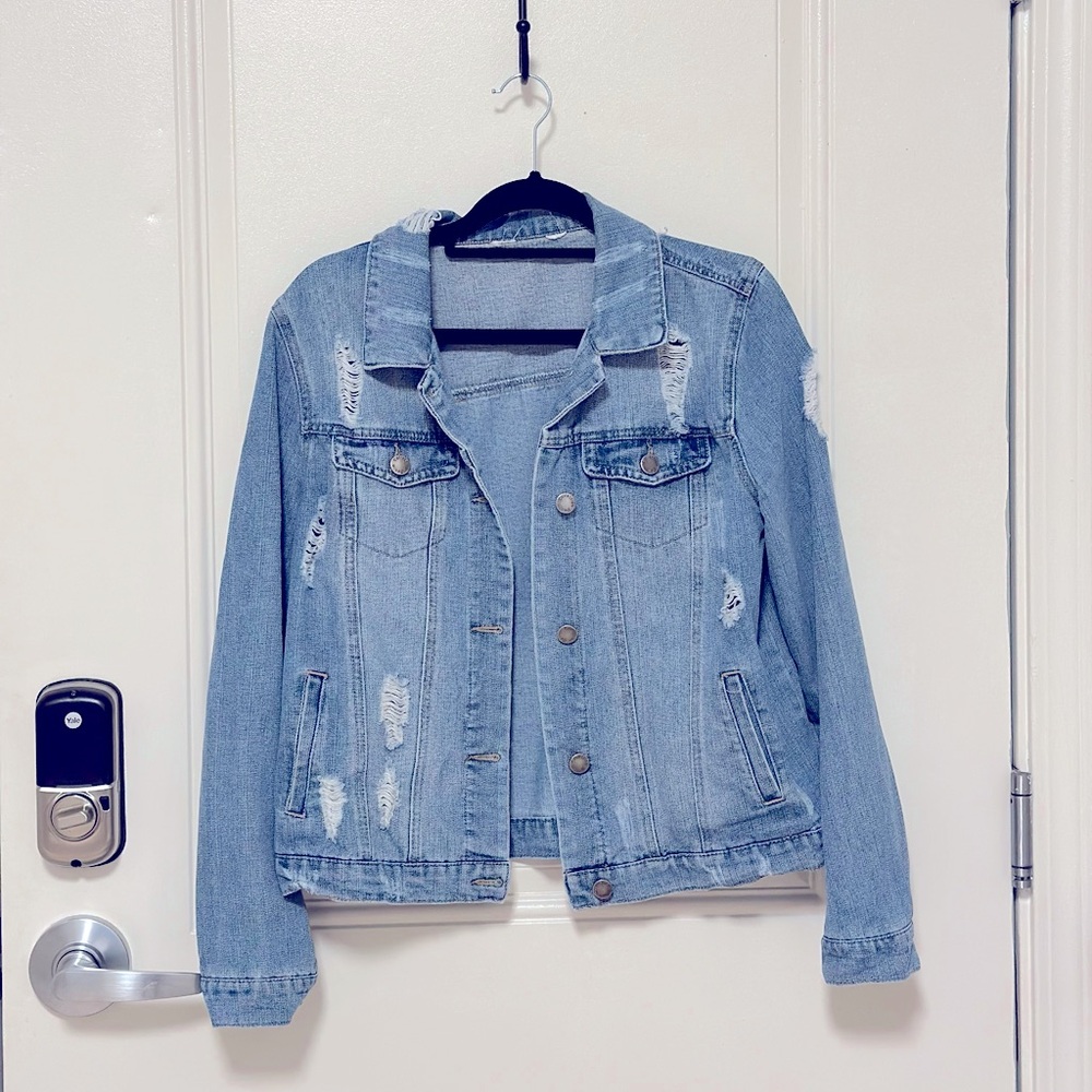 Distressed Jean Jacket
